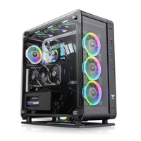 [11637520000] Thermaltake Core P6 Tempered Glass Mid Tower - Midi Tower - PC - Schwarz - SPCC - Gehärtetes Glas - Gaming - Blau - Grün - Rot