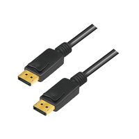 LogiLink CV0139 - 5 m - DisplayPort - DisplayPort - Male - Male - Gold