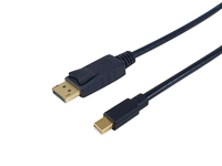 Equip Mini DisplayPort to Displayport Cable - M/M - 2.0m - 2 m - DisplayPort - Mini DisplayPort - Male - Male - 3840 x 2160 pixels