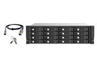 [9671702000] QNAP TL-R1620Sep-RP - HDD/SSD enclosure - 2.5/3.5" - SAS-3 - Serial ATA III - Hot-swap - Rack mounting - Black - Grey