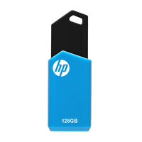HP v150w - 128 GB - USB Type-A - 2.0 - 14 MB/s - Slide - Black - Blue