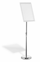 [15883766000] Durable Bodenständer INFO Aluminium Klapprahmen A3 silber