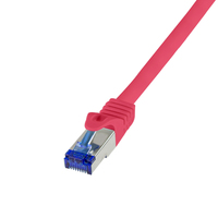 [12650527000] LogiLink Patchkabel Ultraflex Cat.6a S/Ftp rot 15 m - Kabel - Netzwerk