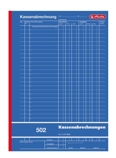 [7510132000] Herlitz 882415 - A4 - 100 pages - Germany