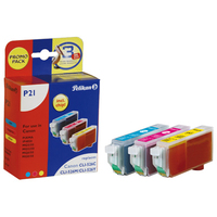 [1971354000] Pelikan P21 - Tinte auf Pigmentbasis - 3 Stück(e) - Multipack