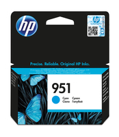 [3135265000] HP 951 Cyan Officejet Ink Cartridge - Original - Cyan - Officejet Pro 251dw - Officejet Pro 276dw - Officejet Pro 8100 ePrinter - Officejet Pro 8600 e-AiO,... - 1 pc(s) - 114 mm - 126 mm