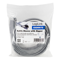 [12017252000] LogiLink KAB0072 - Grey - Polyester - 3 cm - 2000 mm