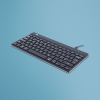 [9441247000] R-Go Compact Break R-Go Tastatur - QWERTY (ND) - schwarz - kabelgebunden - Mini - Kabelgebunden - USB - QWERTY - Schwarz