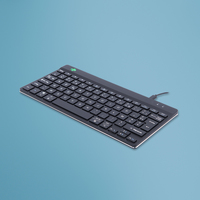 [9441248000] R-Go Compact Break R-Go Tastatur - AZERTY (FR) - schwarz - kabelgebunden - Mini - Kabelgebunden - USB - AZERTY - Schwarz