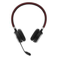 Jabra Evolve 65 SE - MS Stereo with Charging Stand - Wired & Wireless - Calls/Music - 20 - 20000 Hz - 310 g - Headset - Black