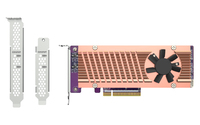 [6242112001] QNAP QM2-2P-384A - PCIe - M.2 - PCIe 3.0 - Braun - Grau - NAS / Storage server - Aktiv