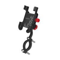 LogiLink AA0148 - Mobile phone/Smartphone - Passive holder - Bicycle - Motorcycle - Scooter - Shopping trolley - Black - Red