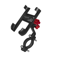 LogiLink AA0149 - Mobile phone/Smartphone - Passive holder - Bicycle - Motorcycle - Scooter - Shopping trolley - Black - Red