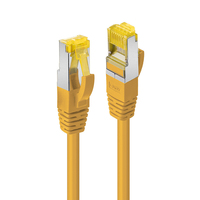 [15731142000] Lindy Patchkabel Cat6A RJ45 S/FTP Cat7 LSZH Kabel gelb 0.5m - Cable - Network