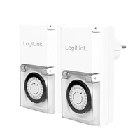 LogiLink Mechanische Zeitschaltuhr 2er Set IP44 Outdoor[ET0006A]