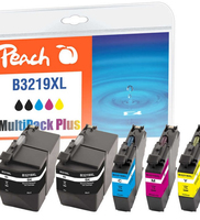 [7643072000] Peach Spar Pack Plus Tintenpatronen - kompatibel zu Brother LC-3219XL - Kompatibel - Tinte auf Pigmentbasis - Schwarz - Cyan - Magenta - Gelb - Brother - Kombi-Packung - LC-3219XL