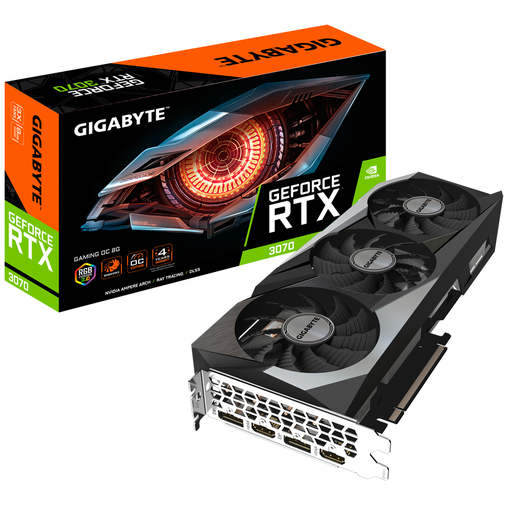 [11252604000] Gigabyte GeForce RTX 3070 GAMING OC 8G (rev. 2.0) - GeForce RTX 3070 - 8 GB - GDDR6 - 256 Bit - 7680 x 4320 Pixel - PCI Express x16 4.0