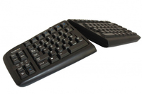 Bakker Goldtouch Adjustable V2 Black Splitkeyboard (US) - Full-size (100%) - Wired - USB + PS/2 - QWERTY - Black