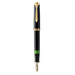 [15269065000] Pelikan M400 - Black - Gold - Built-in filling system - Resin - Italic nib - Gold/Rhodium - Fine