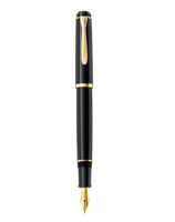 [15269070000] Pelikan Classic 200 - Black - Gold - Cartridge filling system - Medium - Ambidextrous - Germany - 1 pc(s)