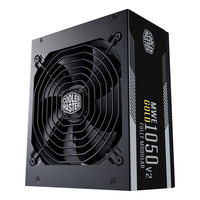 [15205175000] Cooler Master MWE Gold 1050 - V2 Full Modular - 1050 W - 90 - 264 V - 47 - 63 Hz - 6 - 13 A - Active - 120 W