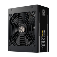 [15205176000] Cooler Master MWE Gold 1250 - V2 ATX 3.0 - 1250 W - 100 - 240 V - 50 - 60 Hz - 7 - 15 A - 120 W - 1248 W