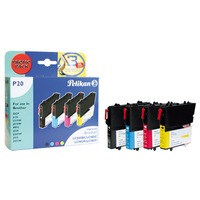[2392075000] Pelikan 4106902 - Pigment-based ink - Black,Cyan,Magenta,Yellow - Multi pack - Brother DCP-J125 - J140W - J315W - J515W - MFC-J220 - J265W - J410 - J415W - 4 pc(s)