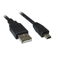 Sharkoon 4044951015573 - 2 m - USB A - Mini-USB B - USB 2.0 - Männlich/Männlich - Schwarz