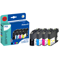 [5226234000] Pelikan PromoPack P35 - Pigment-based ink - Black,Cyan,Magenta,Yellow - Brother - Multi pack - DCP-J132 W - J152 W - J172 DW - J4110 DW - J552 DW - J752 DW - MFC-J245 - J4410 DW - J4510 DW - J4610 DW,... - 16 ml