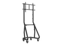 [15006991000] Equip 37"-80" Heavy-Duty TV Cart - 94 cm (37") - 2.03 m (80") - 200 x 200 mm - 600 x 400 mm - Aluminium - Plastic - Stainless steel - Black
