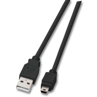 EFB Elektronik K5250SW.0,5V2 - 0,5 m - USB A - Mini-USB B - USB 2.0 - Schwarz