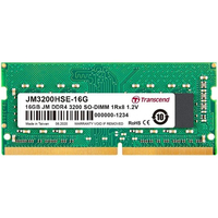 [9053425000] Transcend JetRam DDR4-3200 SO-DIMM 16GB - 16 GB - 1 x 16 GB - DDR4 - 3200 MHz - 260-pin SO-DIMM