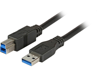 EFB Elektronik USB3.0 Anschlusskabel A-B, St.-St., 1,0m, schwarz, Classic