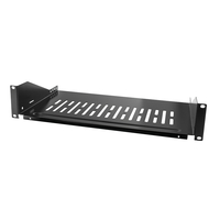 [3138381000] LogiLink SF2C35B - Rack shelf - Black - Steel - 25 kg - 2U - 48.3 cm (19")