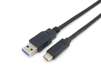 Equip USB 3.2 Gen 1 Typ A auf Typ C Kabel - M/M - 2.0 m - 2 m - USB A - USB C - USB 3.2 Gen 1 (3.1 Gen 1) - 5000 Mbit/s - Schwarz