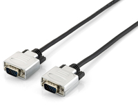 Equip HD15 VGA Cable - 5m - 5 m - VGA (D-Sub) - VGA (D-Sub) - Male - Male - Black - Silver