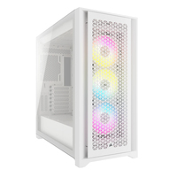 Corsair 5000D RGB - Midi Tower - PC - Weiß - ATX - Kunststoff - Stahl - Gehärtetes Glas - 17 cm