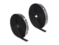 [12704198000] Delock Strapazierfähiges Klettband selbstklebend mit Haft- und Flauschband L 15 m x B 25 mm schwarz - Nylon - Polyester - Schwarz - 25 mm - 15 m - Polybag