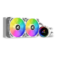 Sharkoon S80 RGB White AiO 240mm Wasserkühlung - Processor cooler - AMD Socket AM2