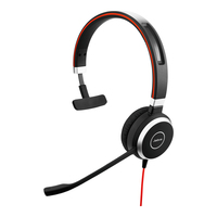 [3515478000] Jabra Evolve 40 MS Mono - Kabelgebunden - Büro/Callcenter - 142,5 g - Kopfhörer - Schwarz