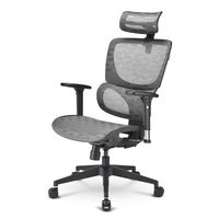 [16162648000] Sharkoon OfficePal C30M - Mesh seat - Mesh backrest - Grey - Grey - Mesh - Nylon