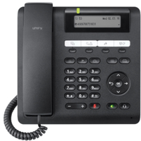 [8023441000] Unify OpenScape DeskPhone CP200T - IP Phone - Black - Wired handset - Desk/Wall - 192 x 48 pixels - Monochrome