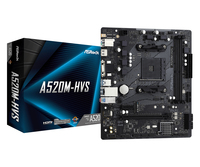 ASRock A520M-HVS - AMD - Socket AM4 - 3rd Generation AMD Ryzen™ 3 - 3rd Generation AMD Ryzen 5 - 3rd Generation AMD Ryzen™ 7 - 3rd... - DDR4-SDRAM - 64 GB - DIMM