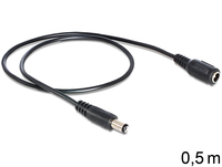 Delock 83290 - 0,5 m - Kabel - Verlängerungskabel, Strom / Netzteil 0,5 m