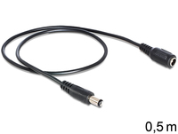 Delock 83290 - 0.5 m - Cable - Extension Cable, Current / Power Supply 0.5 m