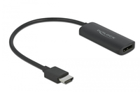[9724383000] Delock 63206 - 0.24 m - HDMI Type A (Standard) - DisplayPort + Micro-USB - Male - Female - Straight