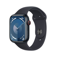 [16702991000] Apple Watch Series 9 Alu 45 mm GPS+ Cellular Mitternacht mit Sportarmband