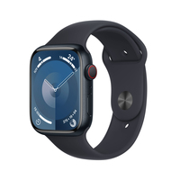 [16702978000] Apple Watch Series 9 Alu 45 mm GPS+ Cellular Mitternacht mit Sportarmband