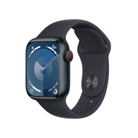 [16702907000] Apple Watch Series 9 Alu 41 mm GPS+ Cellular Mitternacht mit Sportarmband
