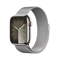 [16702909000] Apple Watch Series 9 GPS+ Cellular 45 mm Edelstahlgehäuse Milanese Loop